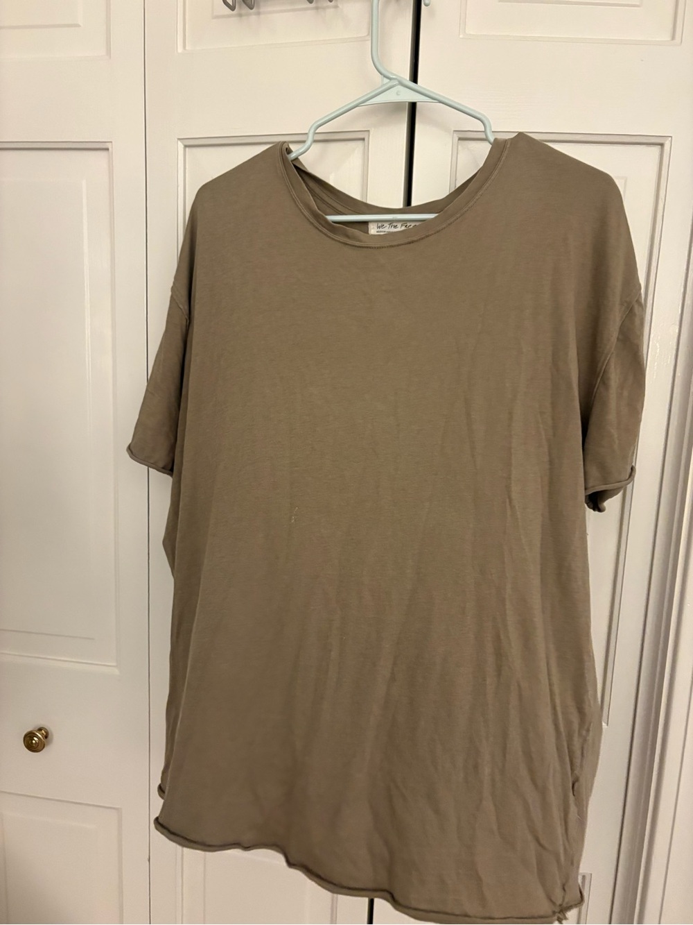 We The Free Women's Short Sleeve Crewneck Tee in Taupe